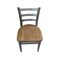 International Concepts Emily Side Chair, Set of 2 Chairs, Hickory/Washed Coal C45-617P - alternate 10